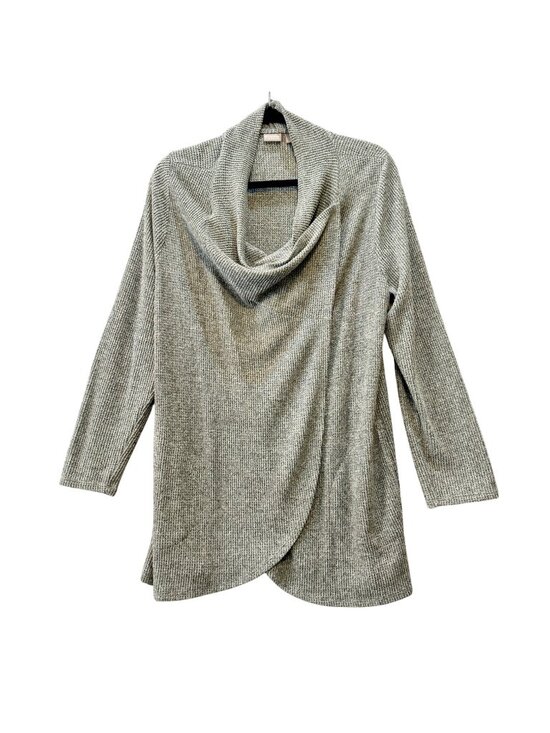 Chico's Tops - Chico's Zenergy Convertible Cardigan Kimono Grey Waffle Size 2 (12) Cozy